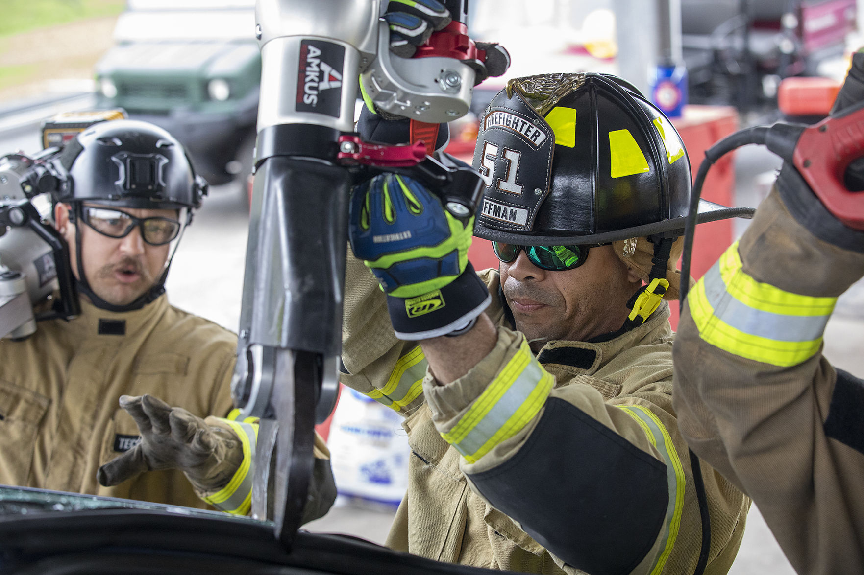 Firefighter extrication training